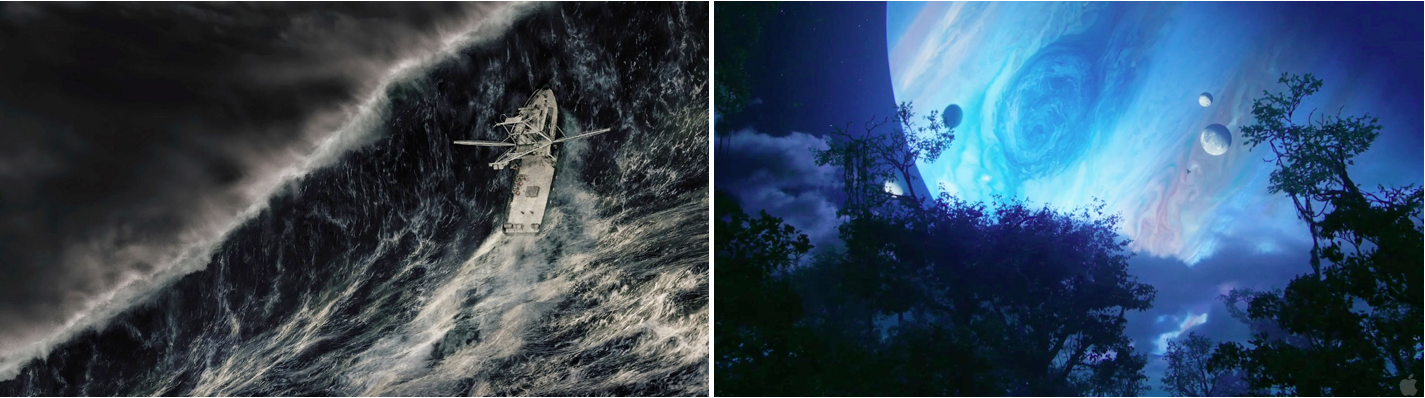 En pleine tempête (Wolfgang Petersen, 2010) / Avatar (James Cameron, 2009).