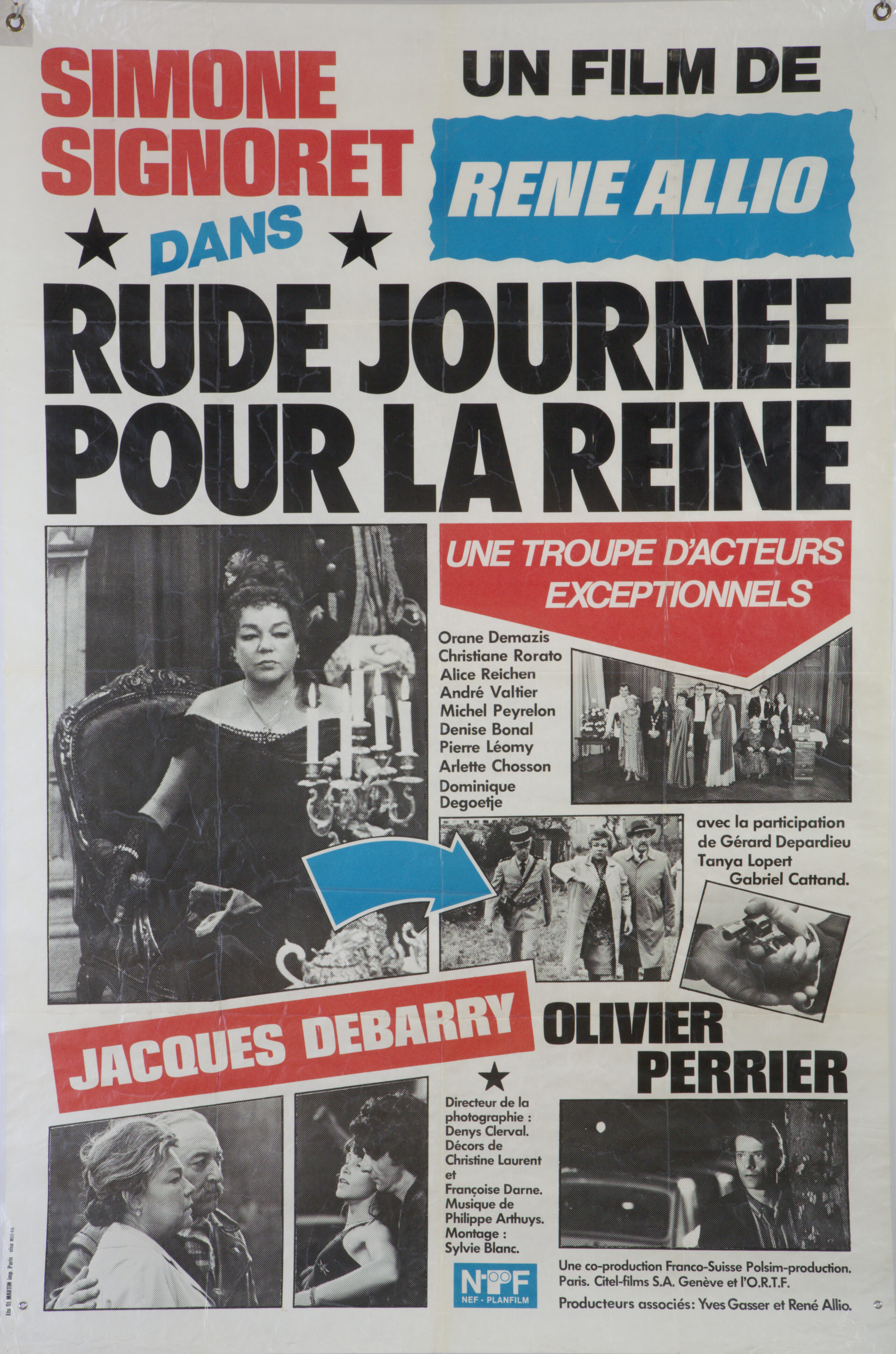 Affiche "Rude journée pour le Reine", film René de Allio, format 119 cm x 158 cm, fonds Annette Guillaumin